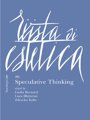 cover image of Rivista di Estetica 86
